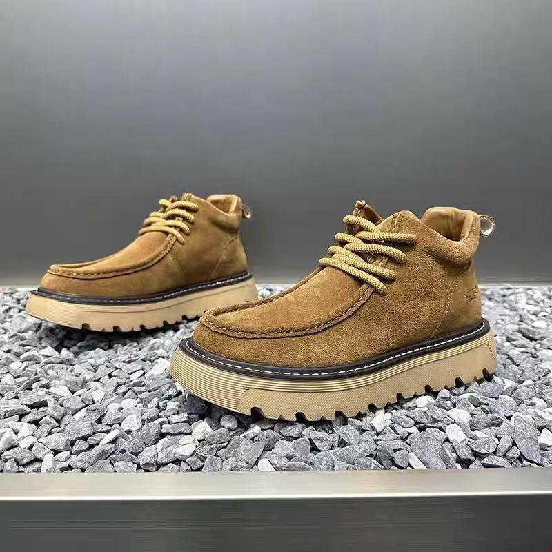 Street Fashion Men 2025 - Męskie buty na platformie na jesień